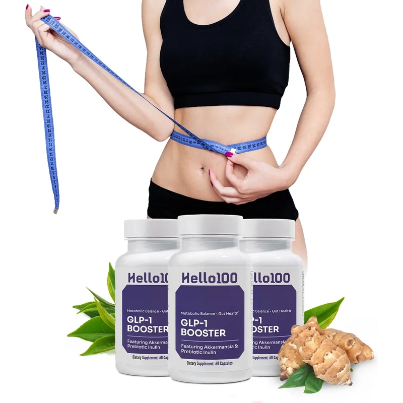 Hello100 GLP-1 Booster — Needle-free daily GLP-1 support capsules